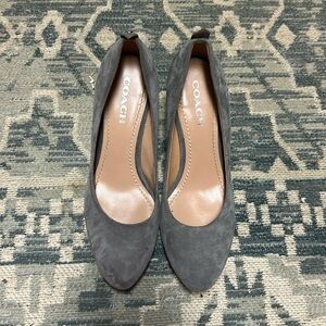 Grey coach heels